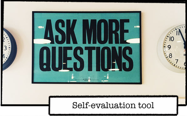 Poster, ask questions, frame