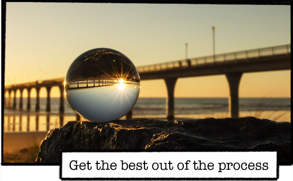 Crystal ball, bridge, sunlight